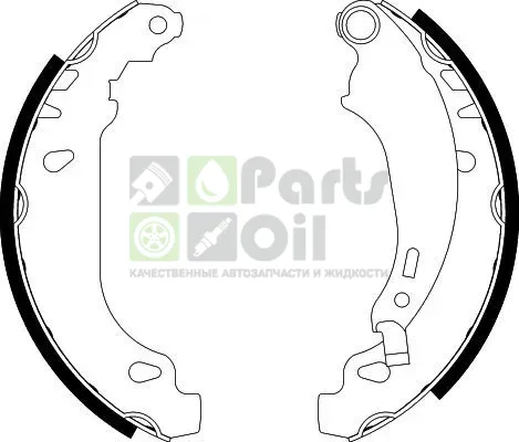 Тормозные колодки Hella задние для Dacia Sandero I 2008-2012. Артикул 8DB 355 002-261