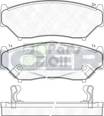 Тормозные колодки Icer передние для Suzuki Jimny III 2003-2019. Артикул 141096