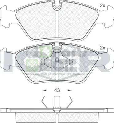 Тормозные колодки Icer передние для Ferrari Dino 208308 GT4 1985-1989. Артикул 180423