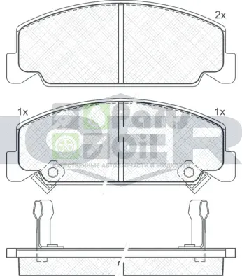 Тормозные колодки Icer передние для Honda Accord III 1985-1989. Артикул 180609