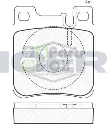 Тормозные колодки Icer задние для Mercedes-Benz SLK-Класс I R170 2001-2004. Артикул 180976