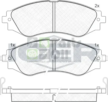 Тормозные колодки Icer передние для Chevrolet Epica I 2005-2012. Артикул 181260