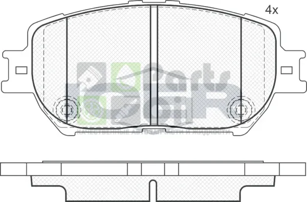 Тормозные колодки Icer передние для Toyota Solara XV30 2003-2008. Артикул 181689