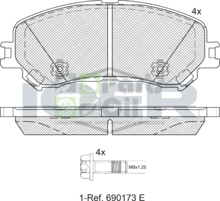 Тормозные колодки Icer передние для Renault Espace V 2015-2017. Артикул 182259