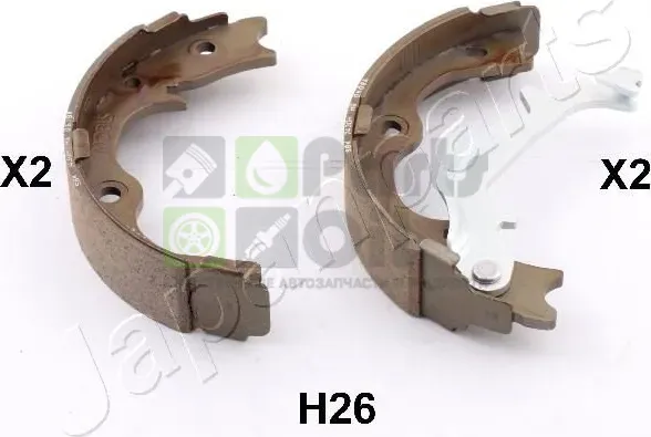 Тормозные колодки стояночная тормозная система Japanparts задние для Hyundai ix35 I 2010-2015. Артикул GF-H26AF