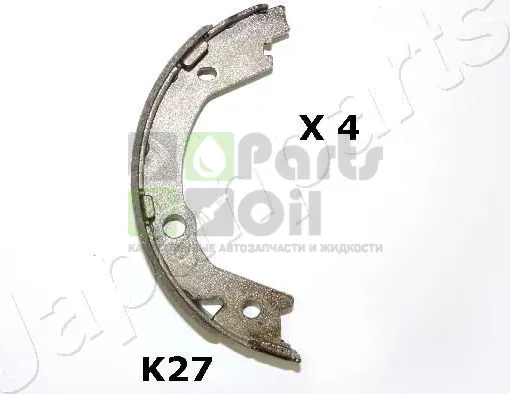 Тормозные колодки стояночная тормозная система Japanparts задние для Hyundai Sonata V NF 2005-2010. Артикул GF-K27AF