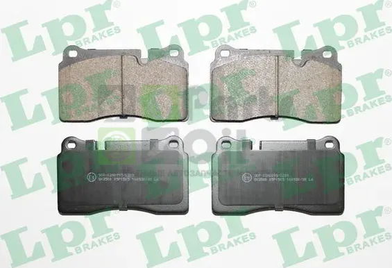 Тормозные колодки LPR передние для Maserati Quattroporte V 2004-2012. Артикул 05P1505