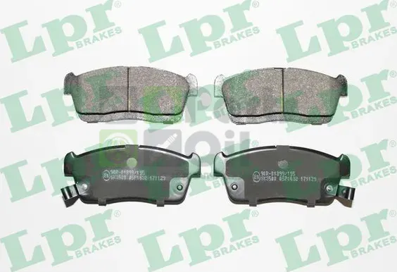 Тормозные колодки LPR передние для Daihatsu Cuore VII L276 2007-2013. Артикул 05P1632