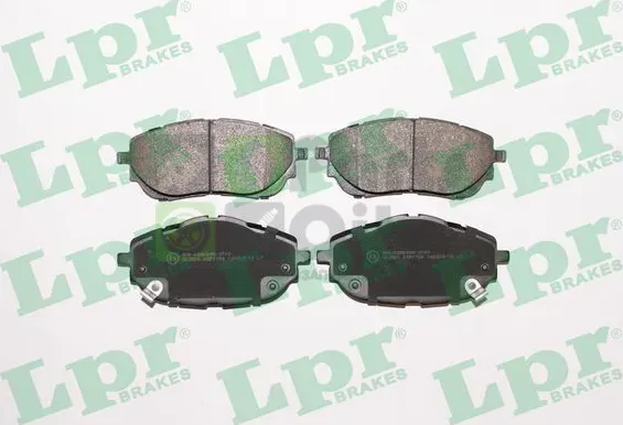 Тормозные колодки LPR передние для Toyota Corolla E170, E180 2013-2018. Артикул 05P1784
