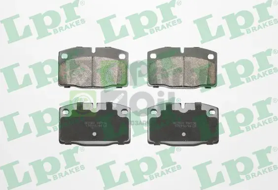 Тормозные колодки LPR передние для Opel Kadett D 1979-1984. Артикул 05P190
