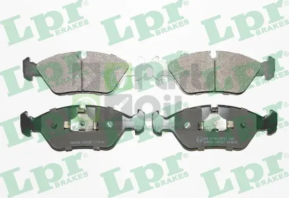Тормозные колодки LPR передние для Ford Fiesta II 1984-1995. Артикул 05P233