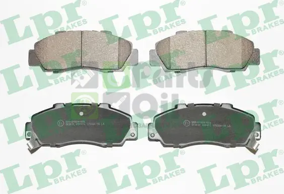 Тормозные колодки LPR передние для Honda Integra III 1998-2000. Артикул 05P472