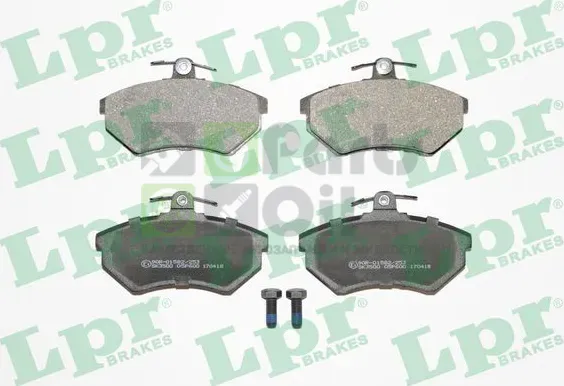 Тормозные колодки LPR передние для Audi Cabriolet 1992-2000. Артикул 05P600