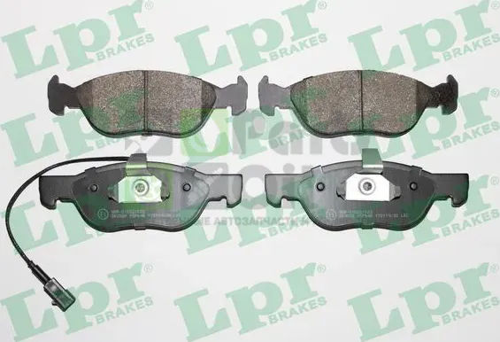 Тормозные колодки LPR передние для Fiat Brava 1995-2001. Артикул 05P646