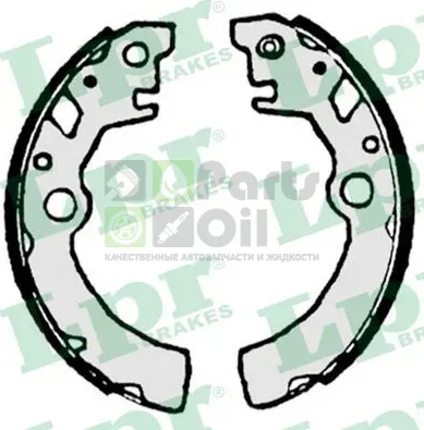 Тормозные колодки LPR задние для Suzuki Wagon R+ II 2000-2003. Артикул 07215