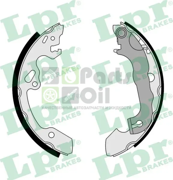 Тормозные колодки LPR задние для Ford Focus II 2004-2012. Артикул 07380