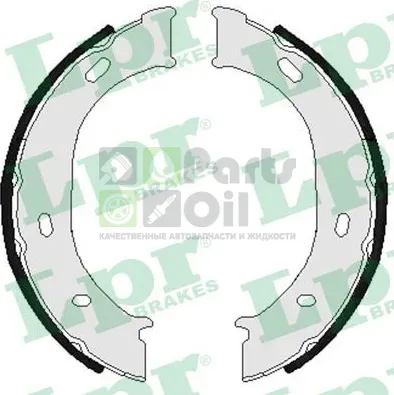 Тормозные колодки стояночная тормозная система LPR задние для PUCH G-modell W463 1989-1999. Артикул 07960