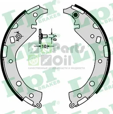 Тормозные колодки LPR задние для Toyota Camry 30 V30, XV30 2001-2006. Артикул 09170