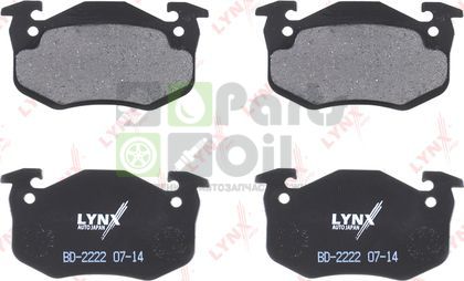 Тормозные колодки LYNXauto задние для Citroen Xsara 1997-2005. Артикул BD-2222