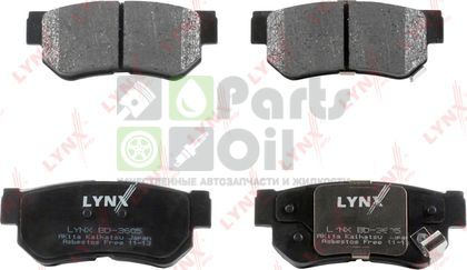 Тормозные колодки LYNXauto задние для Kia Magentis I 2001-2006. Артикул BD-3605