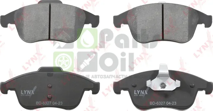 Тормозные колодки LYNXauto передние для Renault Clio IV 2013-2019. Артикул BD-6327