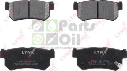 Тормозные колодки LYNXauto задние для SsangYong Actyon Sports II 2012-2016. Артикул BD-7000