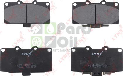 Тормозные колодки LYNXauto передние для Toyota Yaris III 2017-2014. Артикул BD-7107