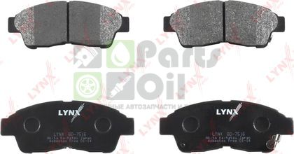 Тормозные колодки LYNXauto передние для Toyota Corona X T210 1996-2001. Артикул BD-7516