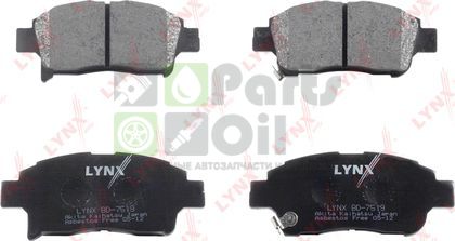 Тормозные колодки LYNXauto передние для Toyota Probox I 2002-2014. Артикул BD-7519
