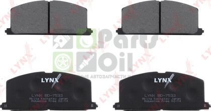 Тормозные колодки LYNXauto передние для Toyota Sprinter Carib II 1987-1989. Артикул BD-7533