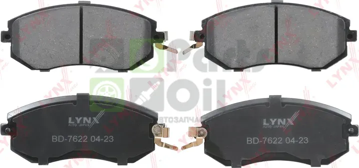 Тормозные колодки LYNXauto передние для Subaru XV I 2012-2017. Артикул BD-7622