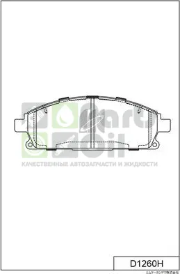 Тормозные колодки MK Kashiyama передние для Infiniti QX4 I 1997-2003. Артикул D1260H