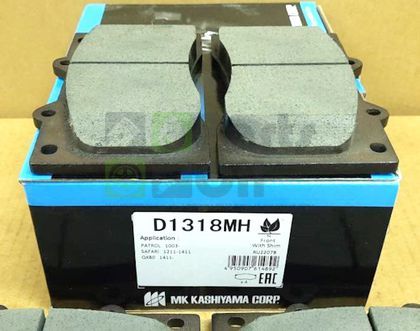 Тормозные колодки MK Kashiyama передние для Nissan Patrol Y62 2010-2024. Артикул D1318MH