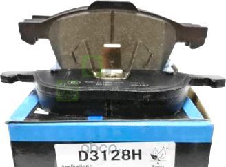 Тормозные колодки MK Kashiyama передние для Mazda 3 I BK 2003-2009. Артикул D3128H