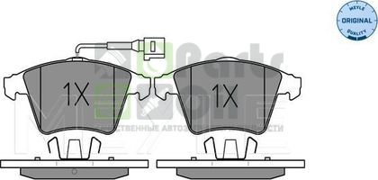 Тормозные колодки Meyle Original передние для Volkswagen Transporter T4 1992-2003. Артикул 025 237 4619W