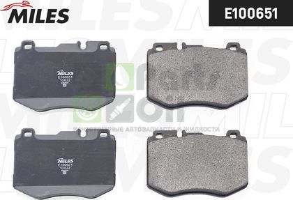 Тормозные колодки Miles Semi-Metallic передние для Mercedes-Benz E-Класс V W213, S213, C238 2016-2024. Артикул E100651