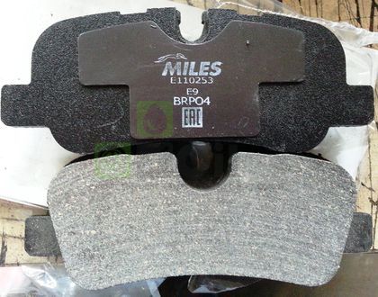 Тормозные колодки Miles Semi-Metallic задние для Nissan Almera N16 2000-2002. Артикул E110253