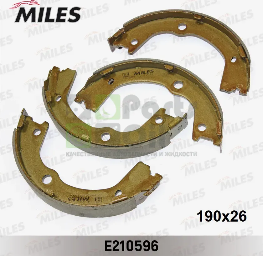 Тормозные колодки стояночная тормозная система Miles задние для Kia Sorento II 2009-2024. Артикул E210596