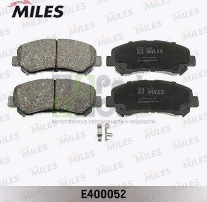 Тормозные колодки Miles Low-Metallic передние для Nissan X-Trail T31 2007-2013. Артикул E400052