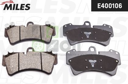 Тормозные колодки Miles Low-Metallic передние для Volkswagen Touareg I 2002-2010. Артикул E400106