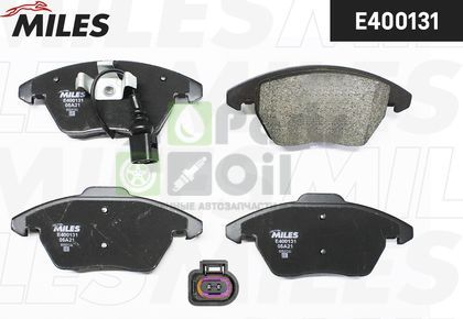 Тормозные колодки Miles Low-Metallic передние для Volkswagen Caddy III 2004-2015. Артикул E400131