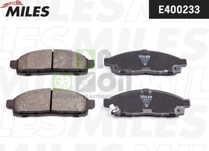 Тормозные колодки Miles Low-Metallic передние для Mitsubishi L200 IV 2005-2015. Артикул E400233