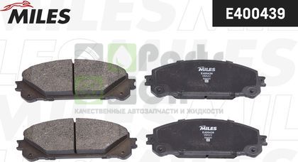 Тормозные колодки Miles Low-Metallic передние для Toyota Highlander II U40 2007-2014. Артикул E400439
