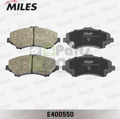 Тормозные колодки Miles Low-Metallic передние для Jeep Compass I 2006-2016. Артикул E400550