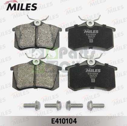 Тормозные колодки Miles Low-Metallic задние для Skoda Yeti I 2009-2017. Артикул E410004