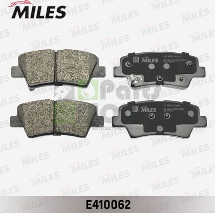 Тормозные колодки Miles Low-Metallic задние для Hyundai Grandeur IV 2010-2011. Артикул E410062