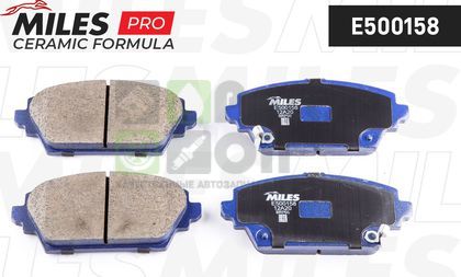 Тормозные колодки Miles Керамика передние для Nissan Almera Tino I 2000-2006. Артикул E500158