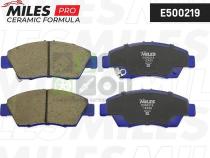 Тормозные колодки Miles Керамика передние для Honda Civic V 1991-1996. Артикул E500219