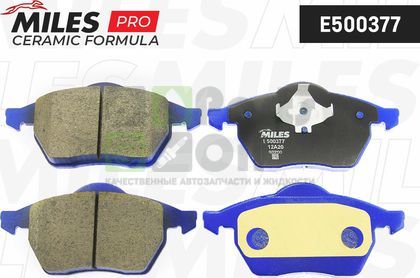 Тормозные колодки Miles Керамика передние для Audi 80 V B4 1992-1993. Артикул E500377