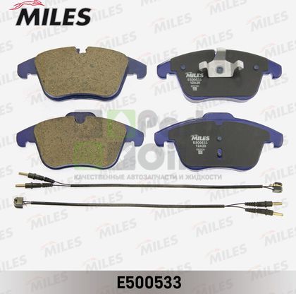 Тормозные колодки Miles Керамика передние для Peugeot 407 2004-2011. Артикул E500533
